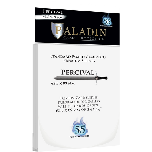 55 Paladin Percival Card Sleeves 63,5 x 89mm (PER-CLR)