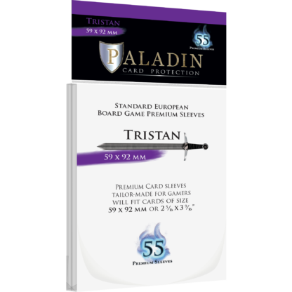 55  Paladin Tristan Card Sleeves 59 x 92mm (TRI-CLR)