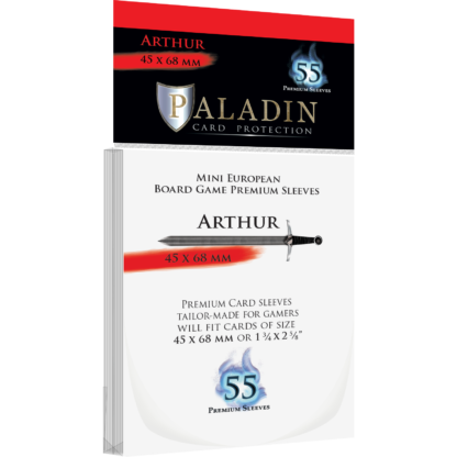 55 Paladin Arthur Card Sleeves 45 x 68mm (ART-CLR)