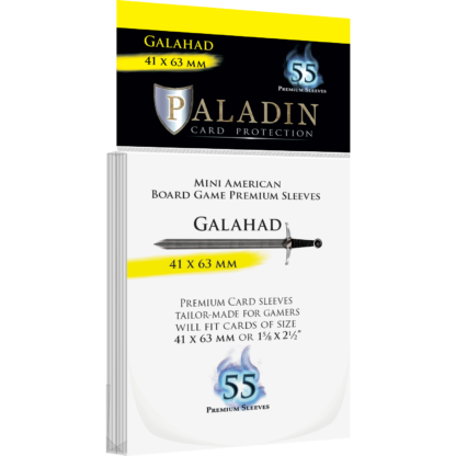 55 Paladin Galahad Card Sleeves 41 x 63mm (GAL-CLR)